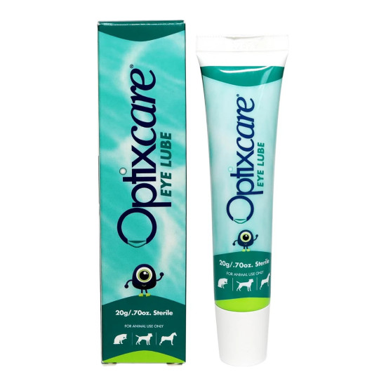 OptixCare Eye Lube – Gel Oftalmic Lubrifiant pentru Câini și Pisici, 20 g